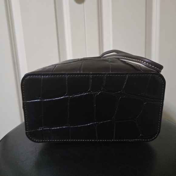 Dooney Denison Crossbody Drawstring Bag - Color: Espresso - Picture 5 of 12